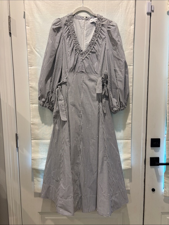 HUNTER BELL Dresses & Skirts - HUNTER BELL Black and White Striped Maxi Dress